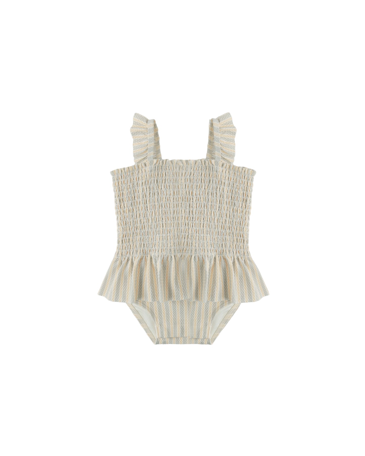 Butterscotch Stripe Smocked One-Piece