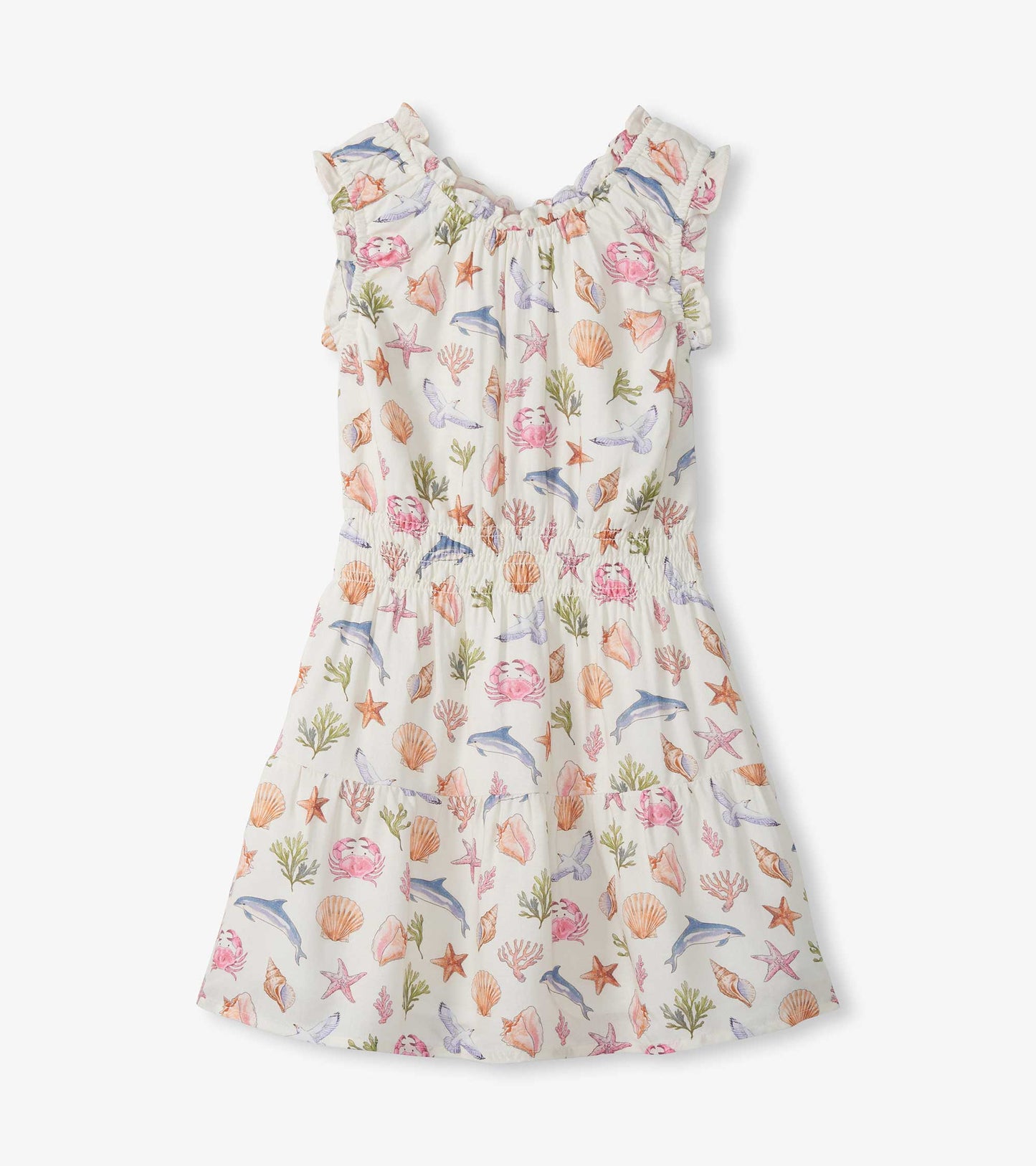 Sea Life Gathered Dress