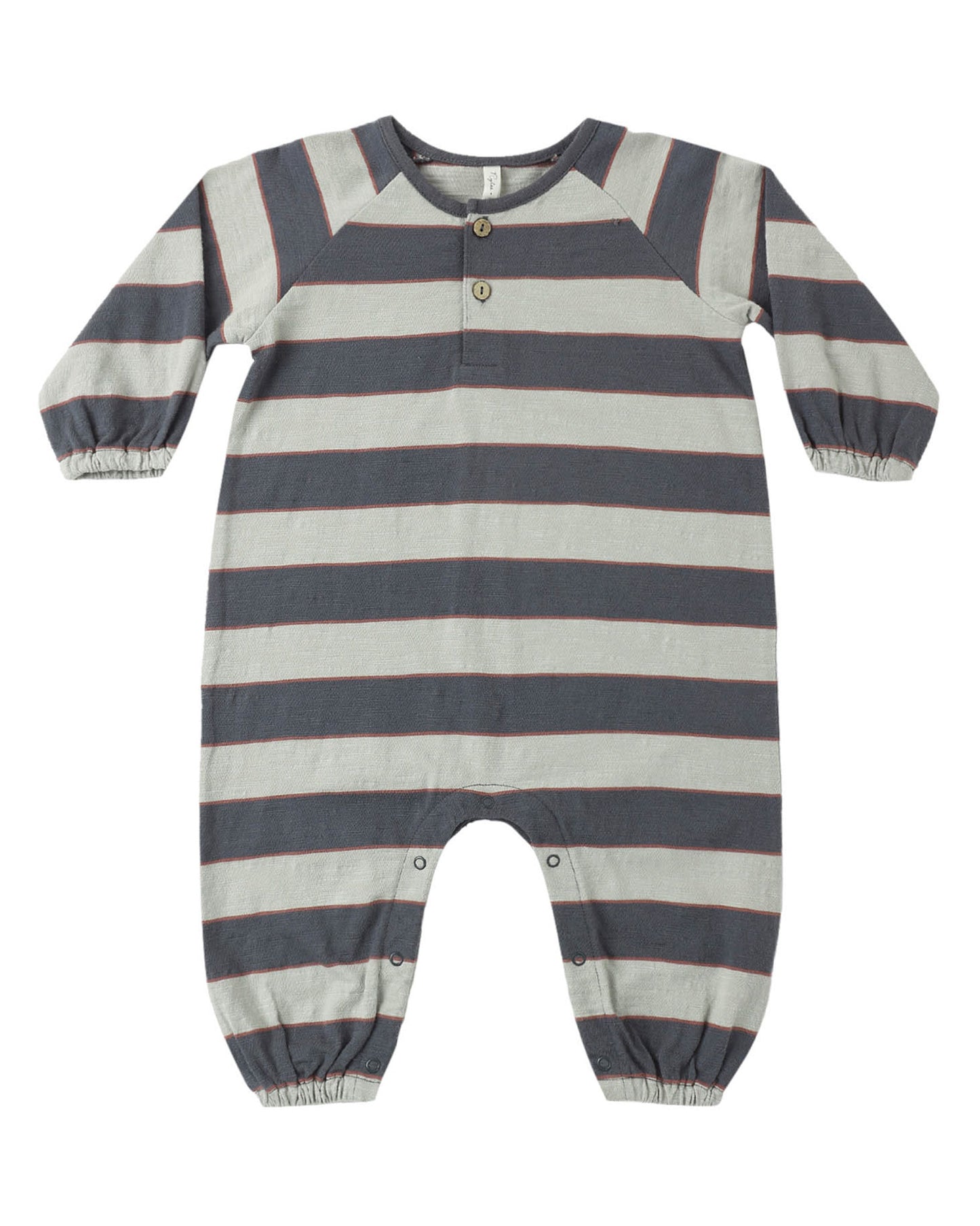 Sage Stripe Henley Jumpsuit