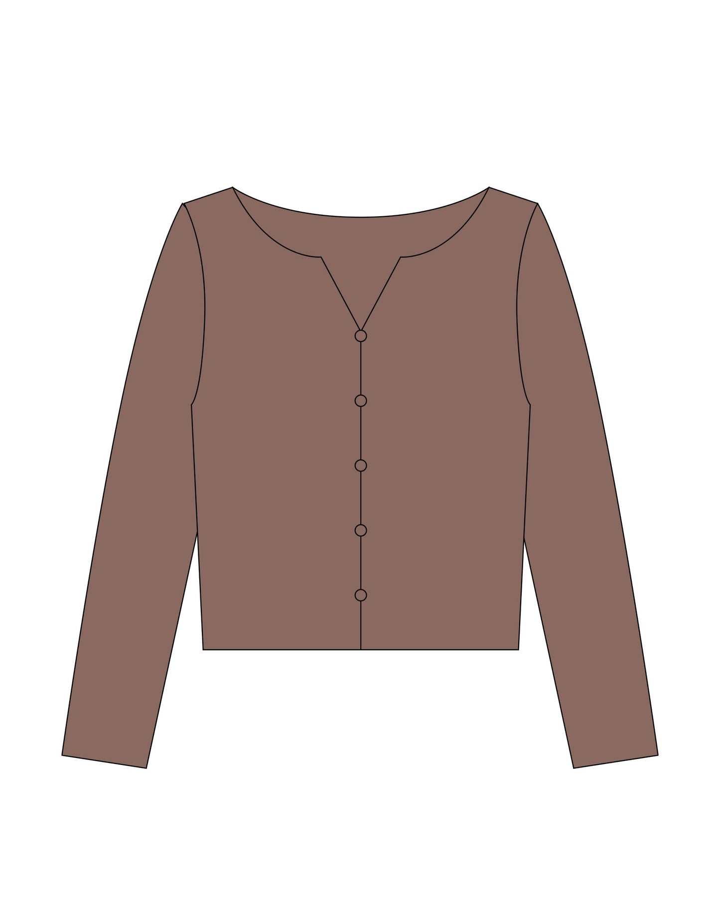 Teen Mulberry L/S Knit Tee