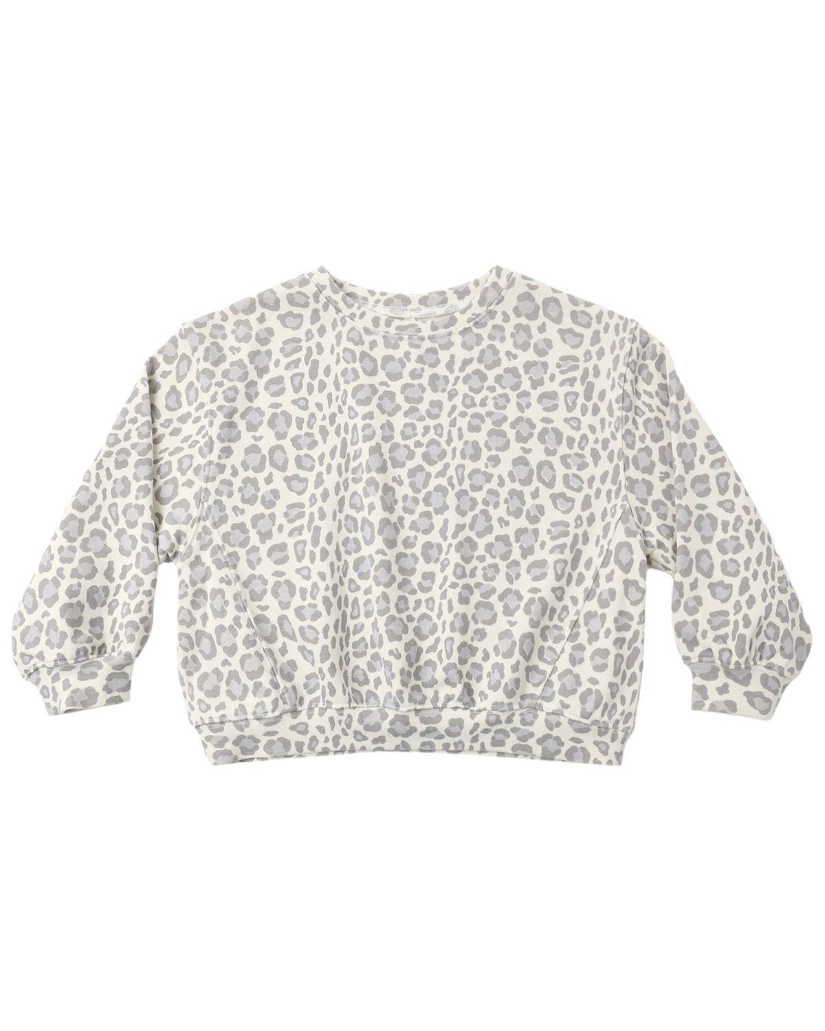Oversized Sweatshirt Blue Leopard