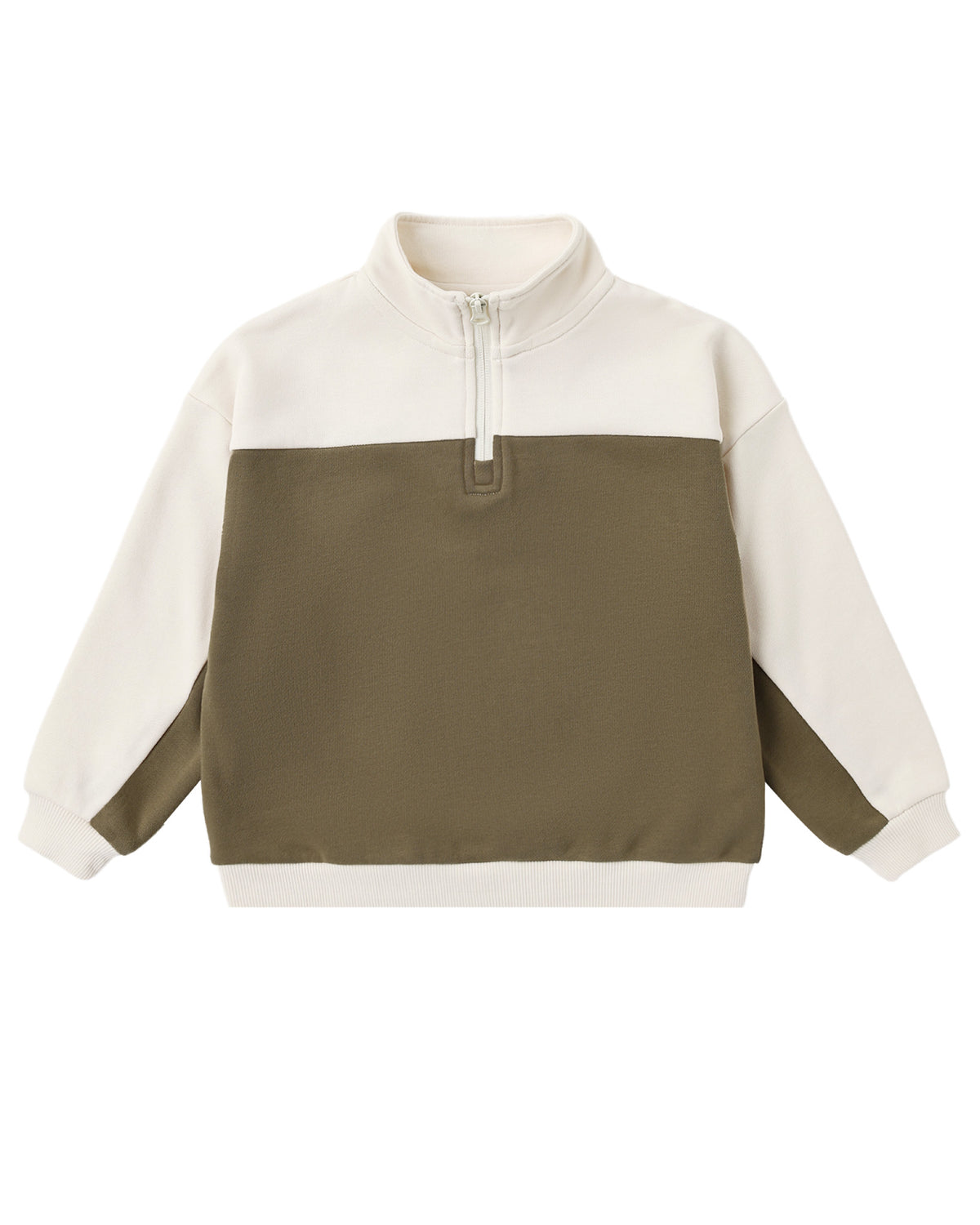 Quarter Zip Crew Olive