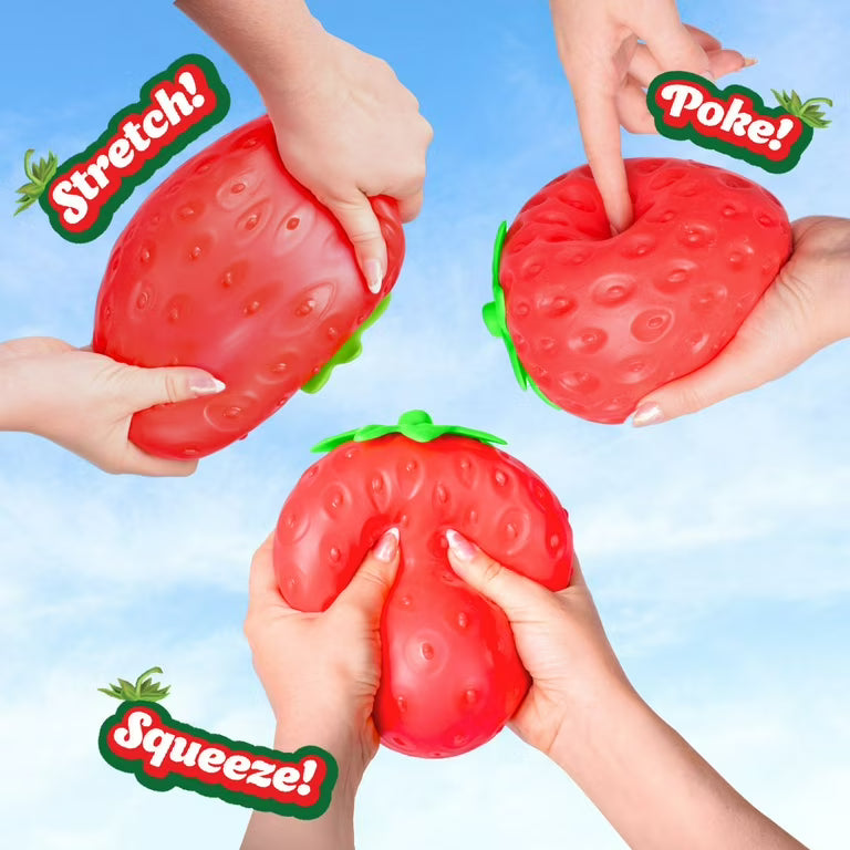 5" Strawberry Dough-Filled Squishy