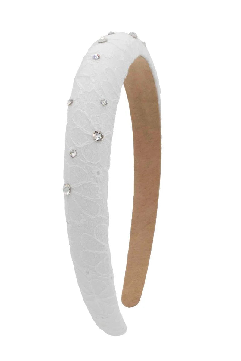 Crystalized Padded Eyelet Headband