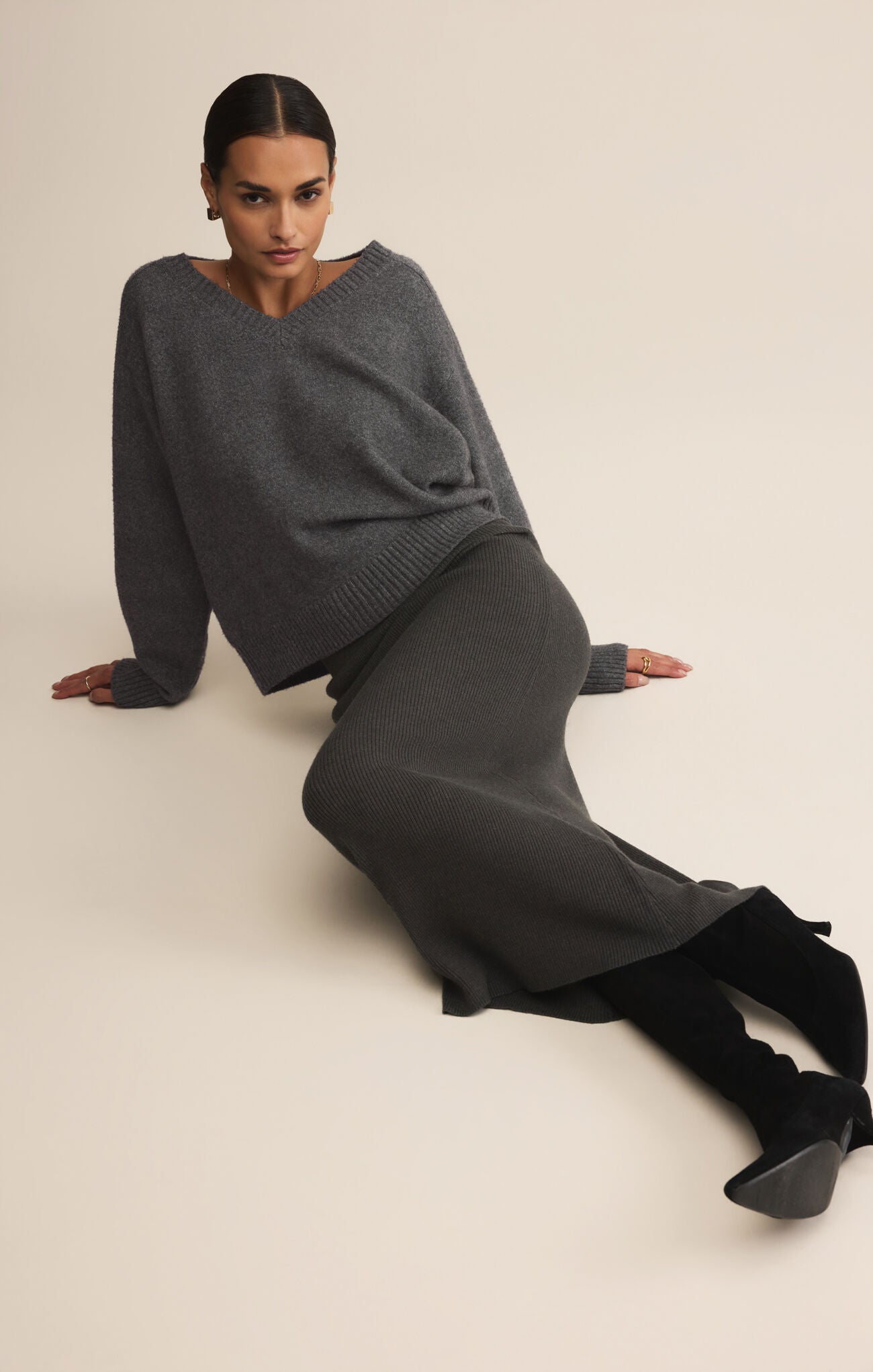 Eloise Sweater Charcoal Heather