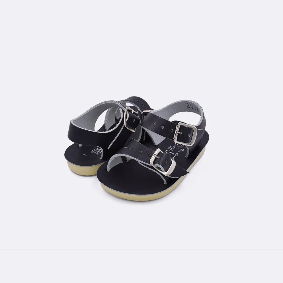 Black Surfer Sandals