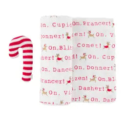 Muslin Reindeer Swaddle + Raddle