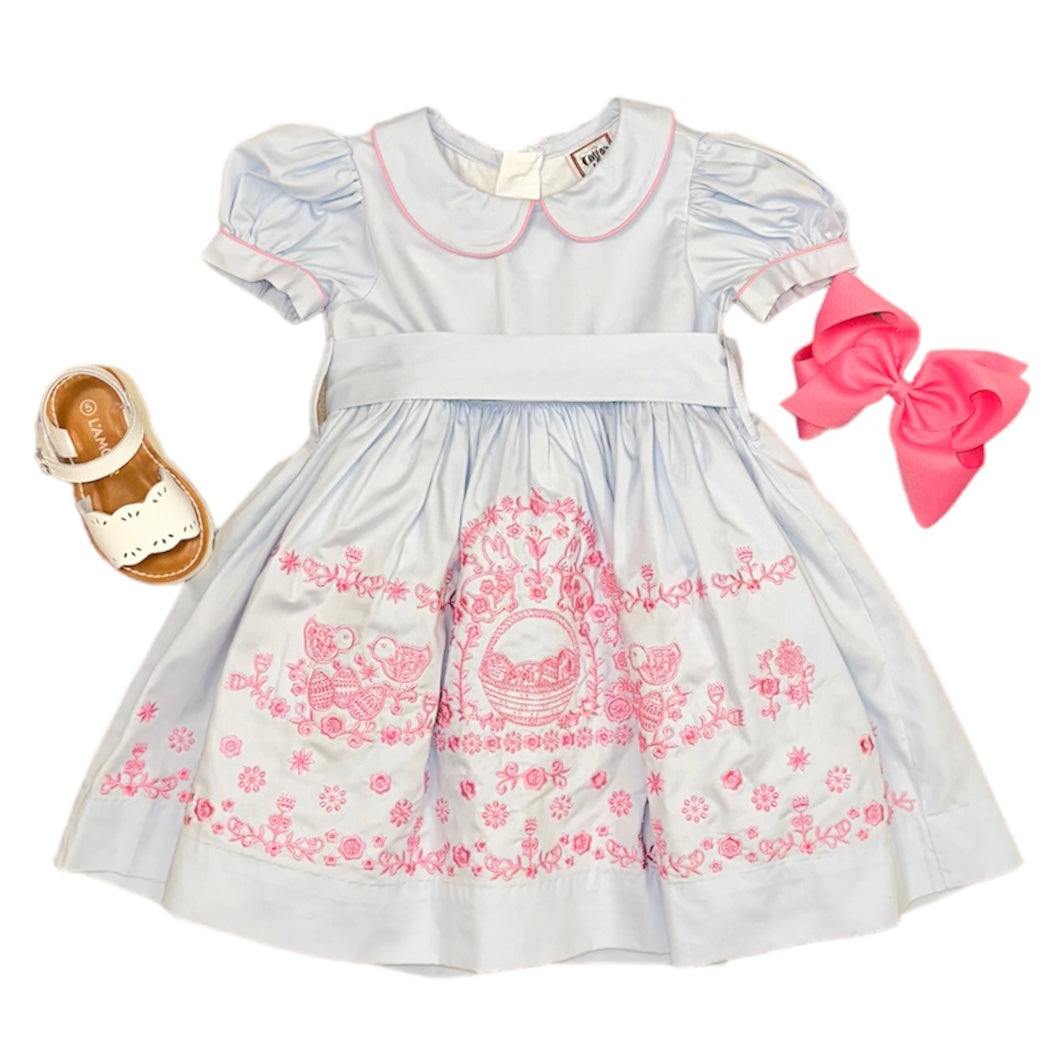 Blue Danish Easter Dress