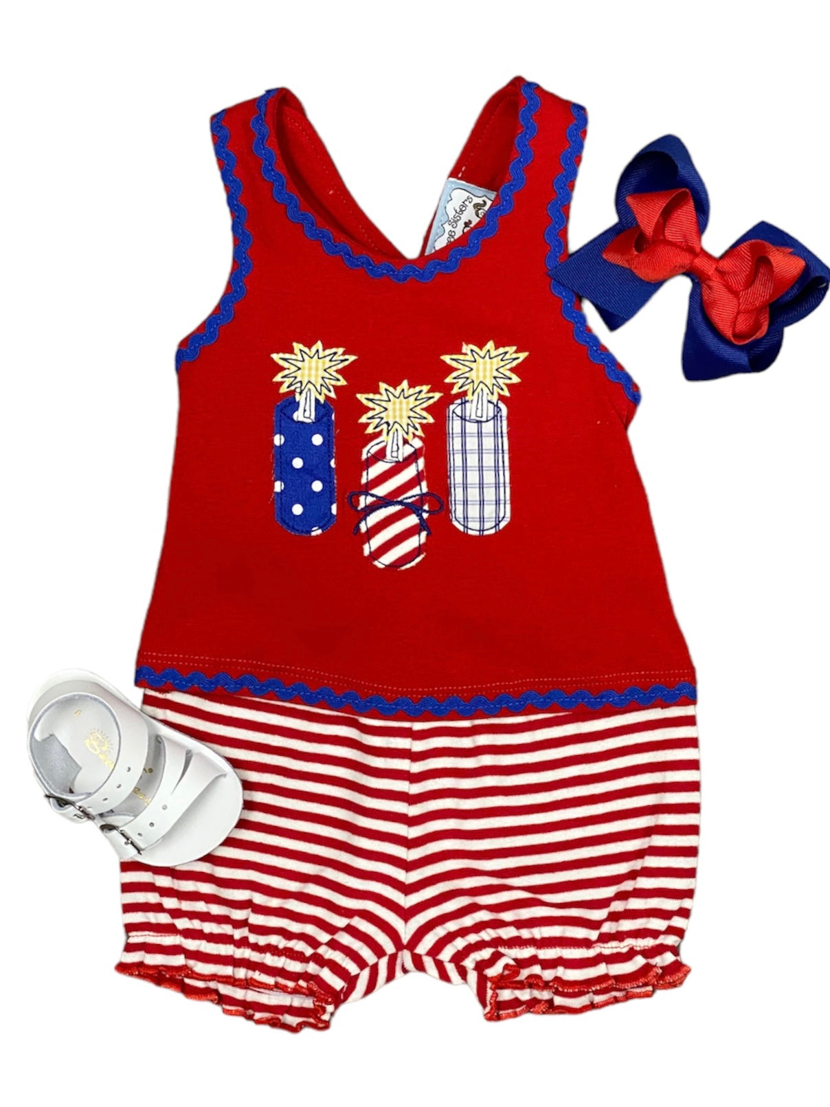 Fireworks Appliqué Bloomer Set