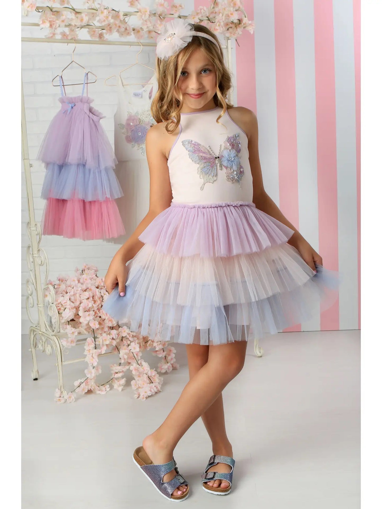 Tiered Butterfly Dress
