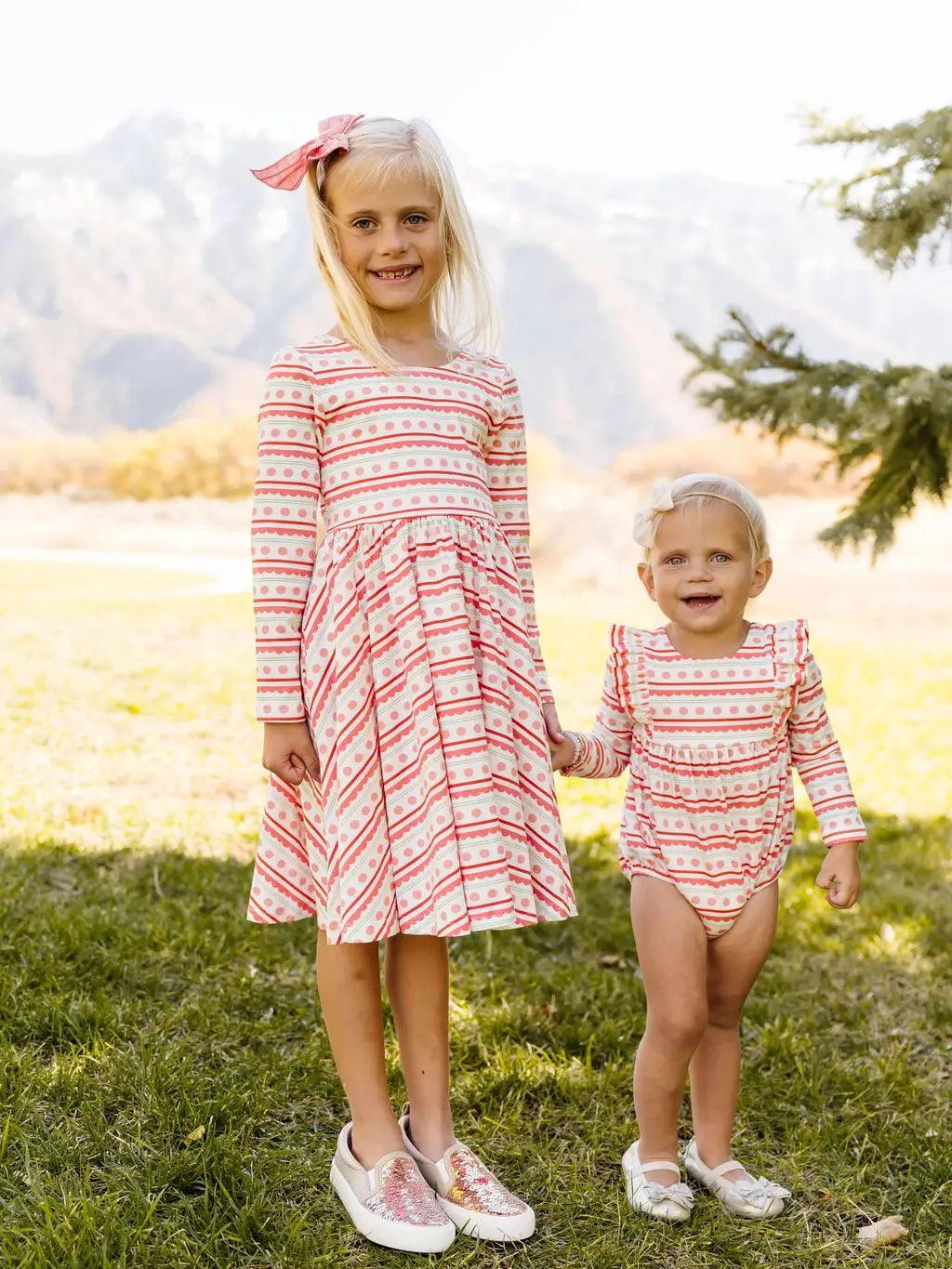 Ornament Stripe Romper