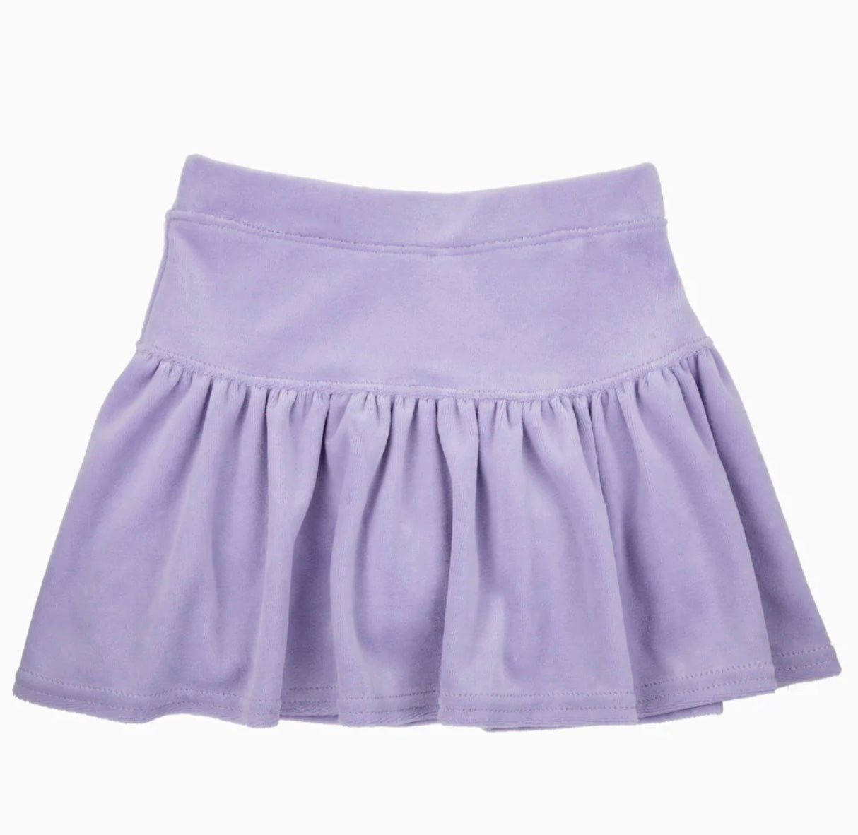 Velour tennis skort purple