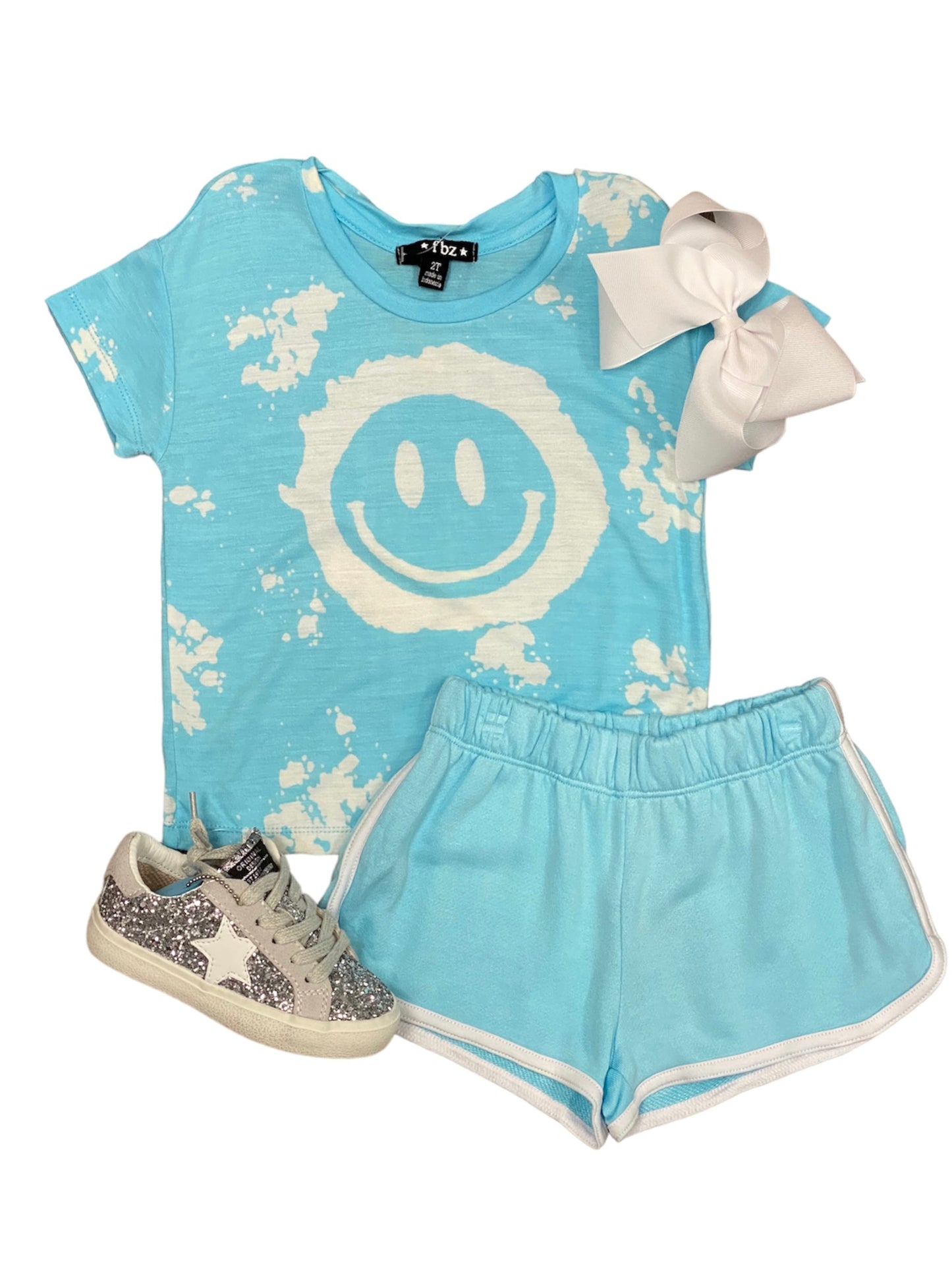 Aqua/White Shorts