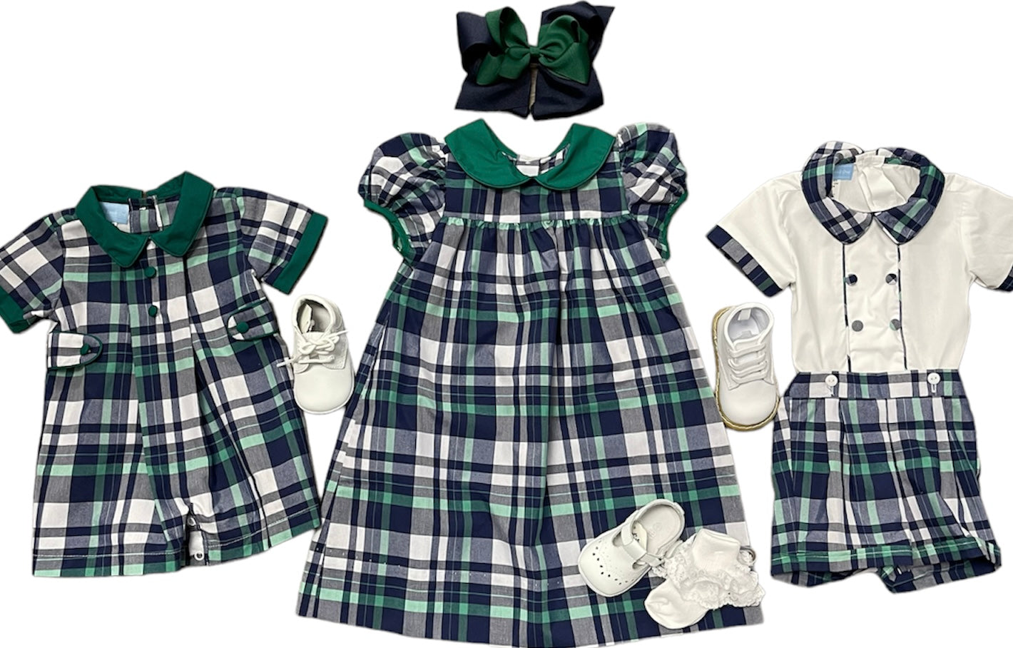 Green Plaid Set