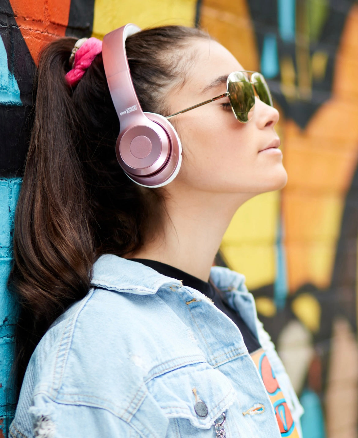 Rose Gold Stereo Headphones