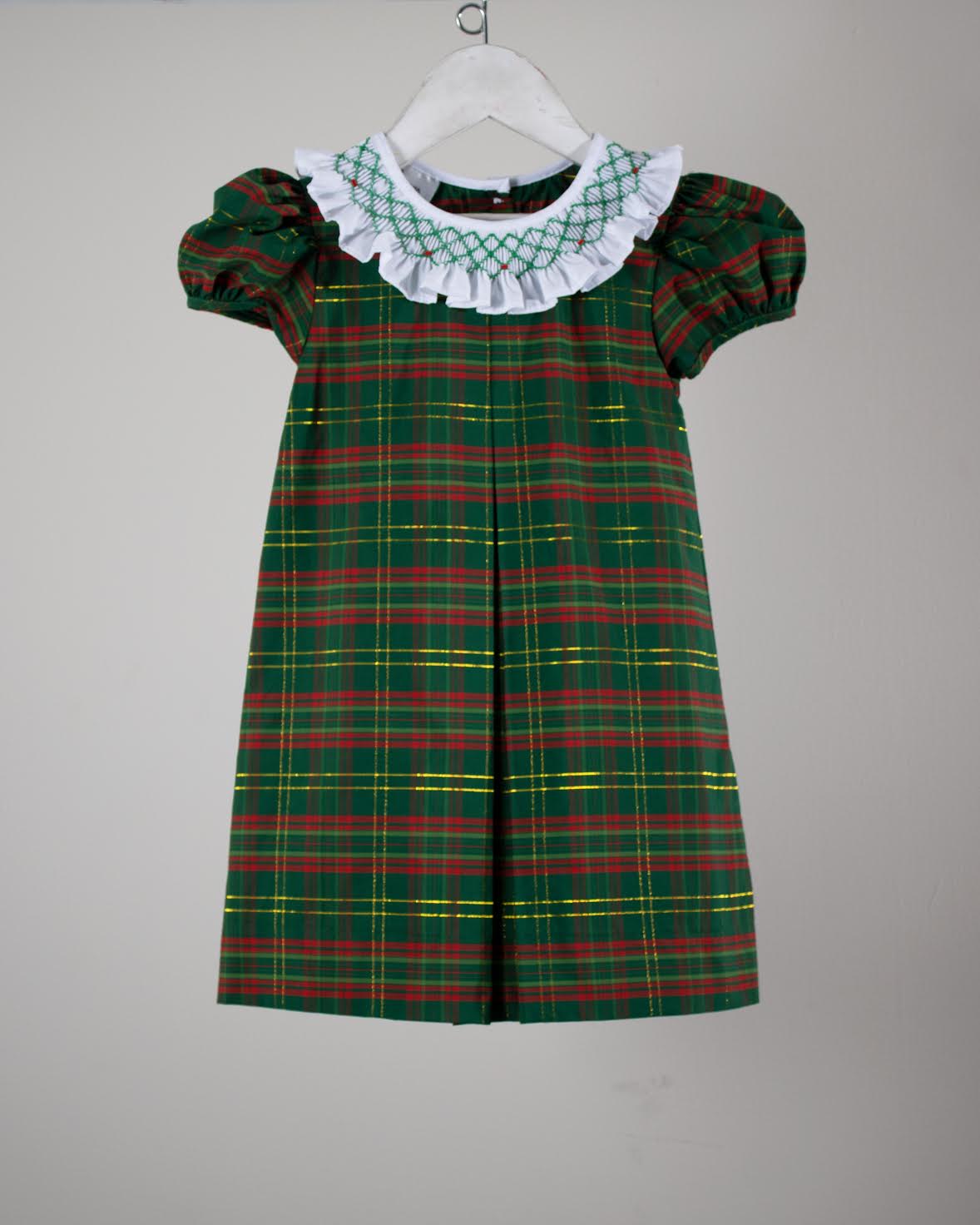 Red/Green Plaid Claire Dress