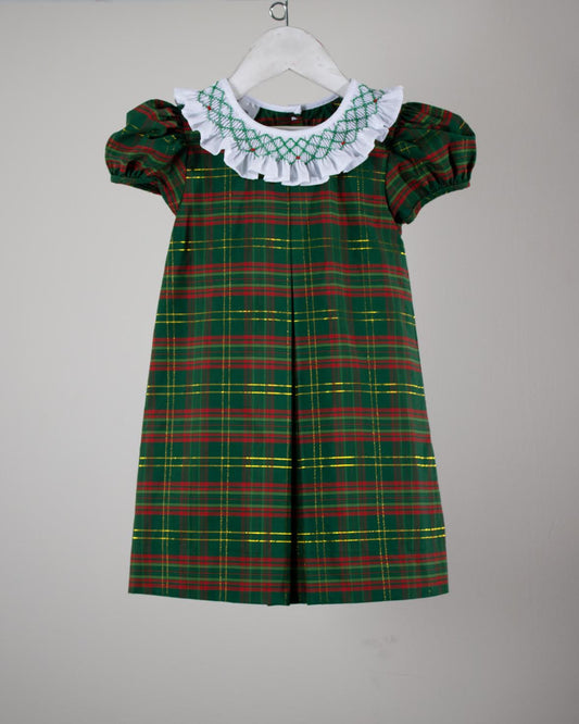 Red/Green Plaid Claire Dress