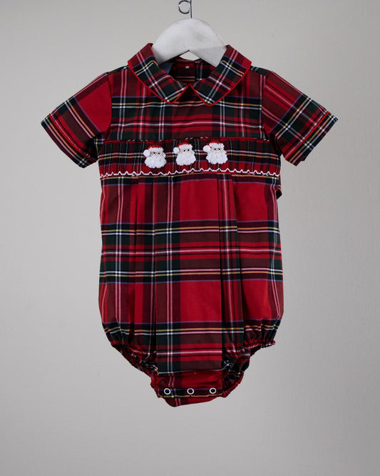 Plaid Santa Clause Aiden Bubble