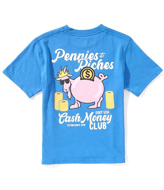 Pennies To Riches Royal Blue T-Shirt
