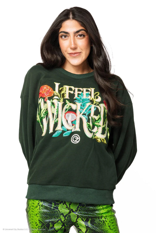 Forest Green “I Feel Wicked” Sweatshirt