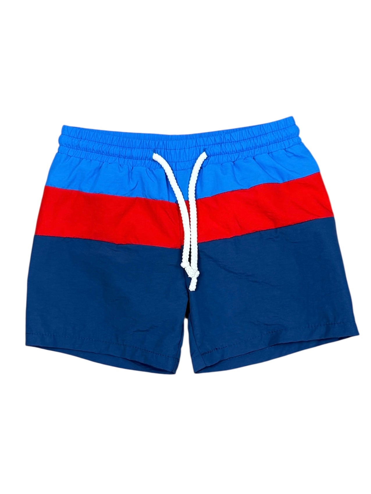 Swim Trunks-Red & Blue