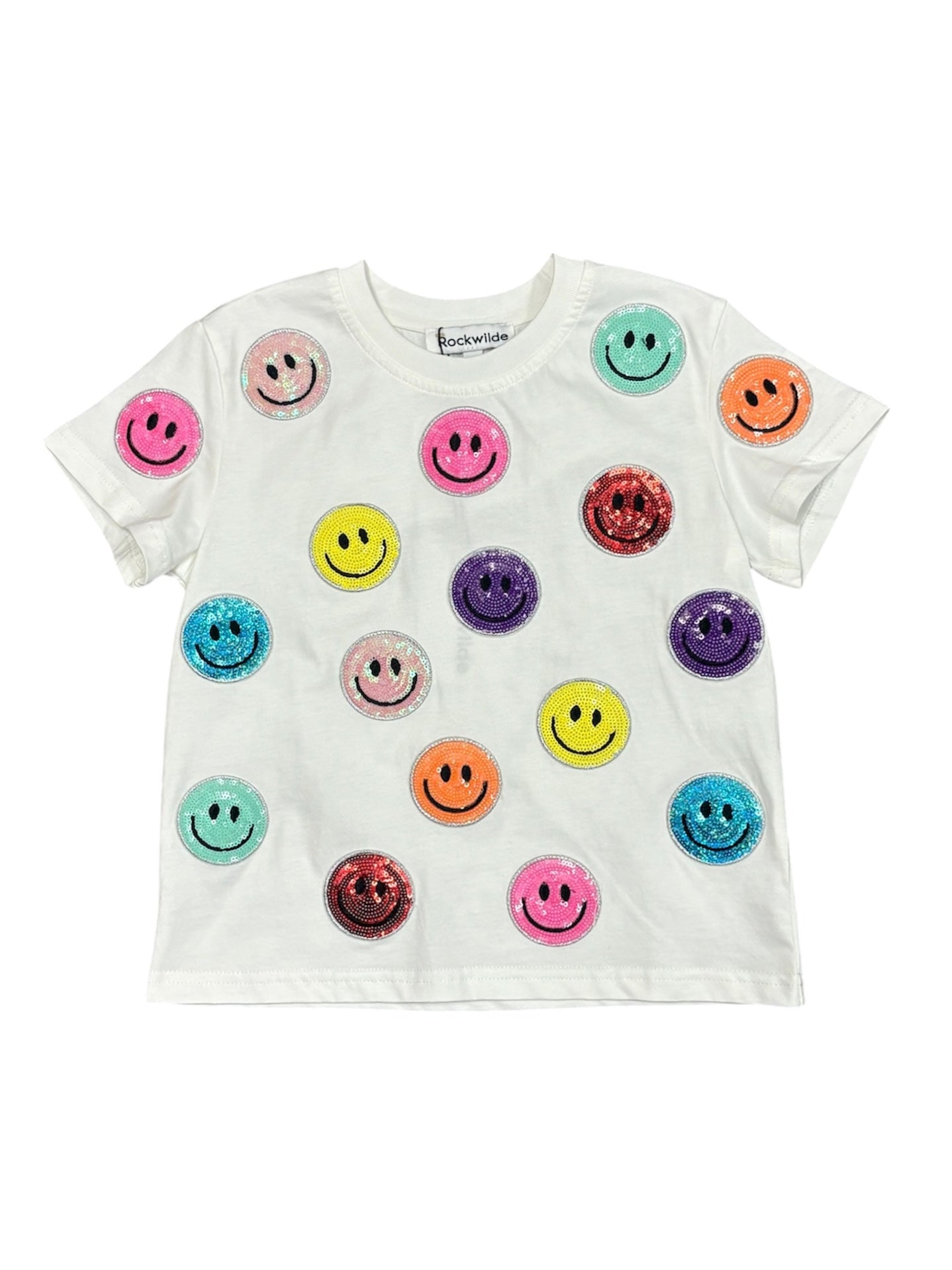 Sequin Smiley Face Short Set