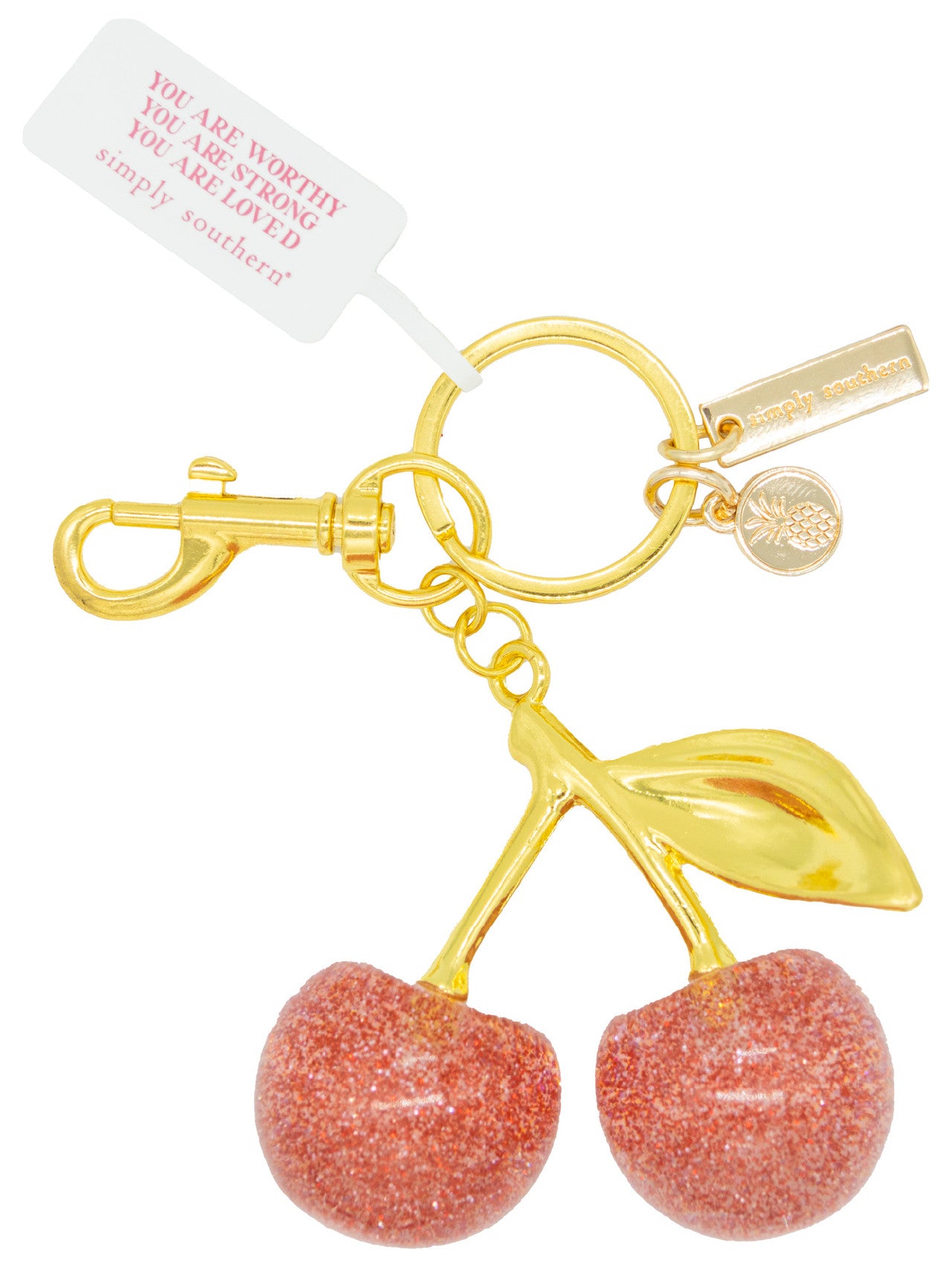 Bag Charm Cherry - Pink