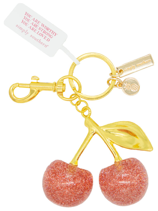 Bag Charm Cherry - Pink