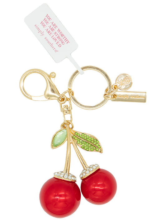 Bag Charm Cherry - Red