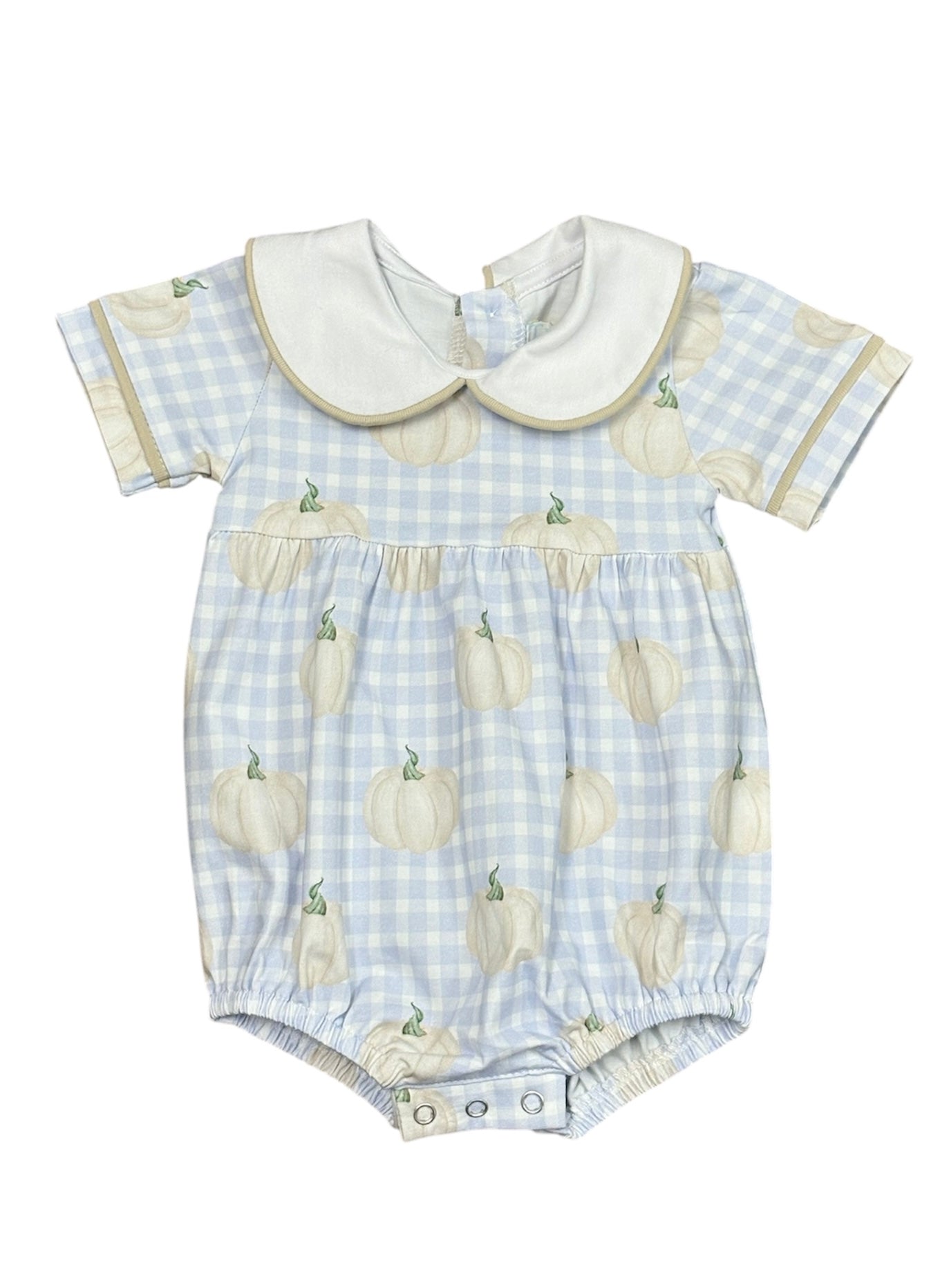 Pumpkin Patch Plaid Hank Bubble