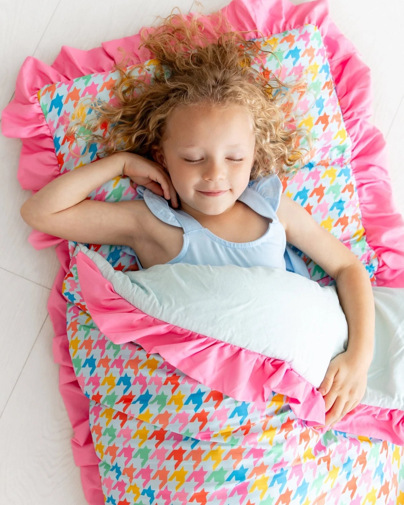 Houndstooth Ruffle Nap Mat
