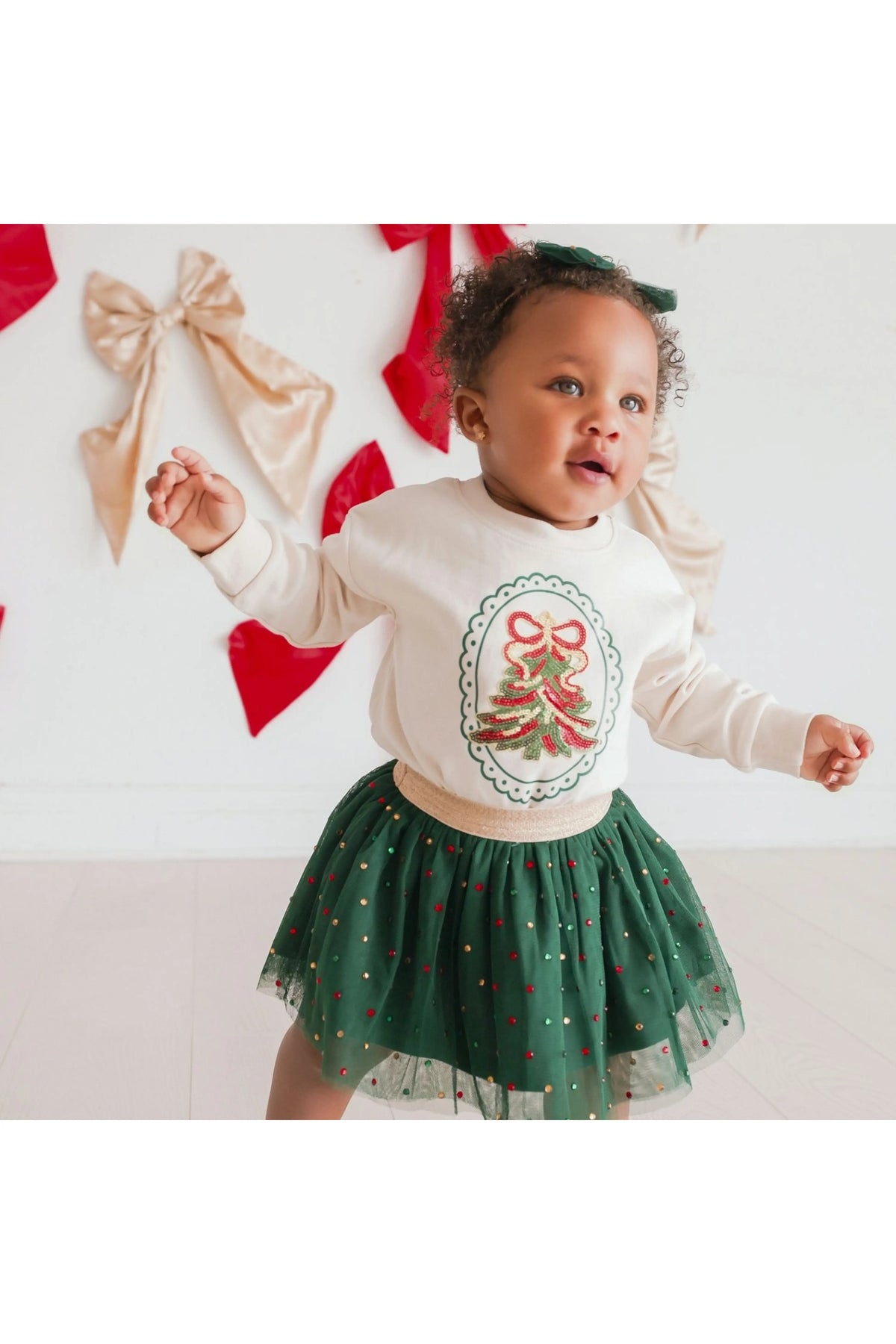 Emerald Rhinestone Christmas Tutu