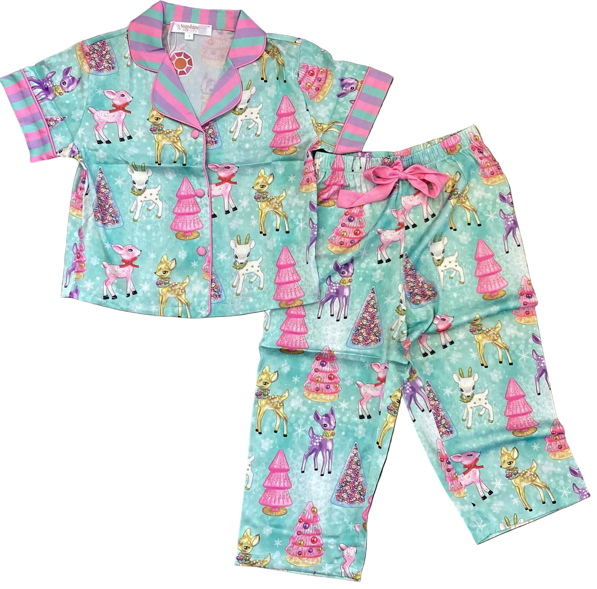 Prancer Silky Pant Set