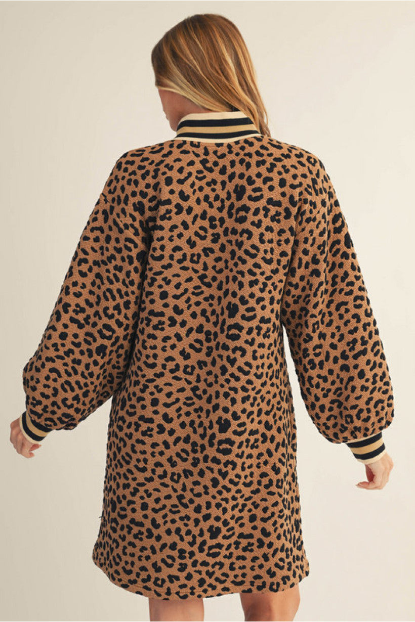 Toffee Leopard Dress