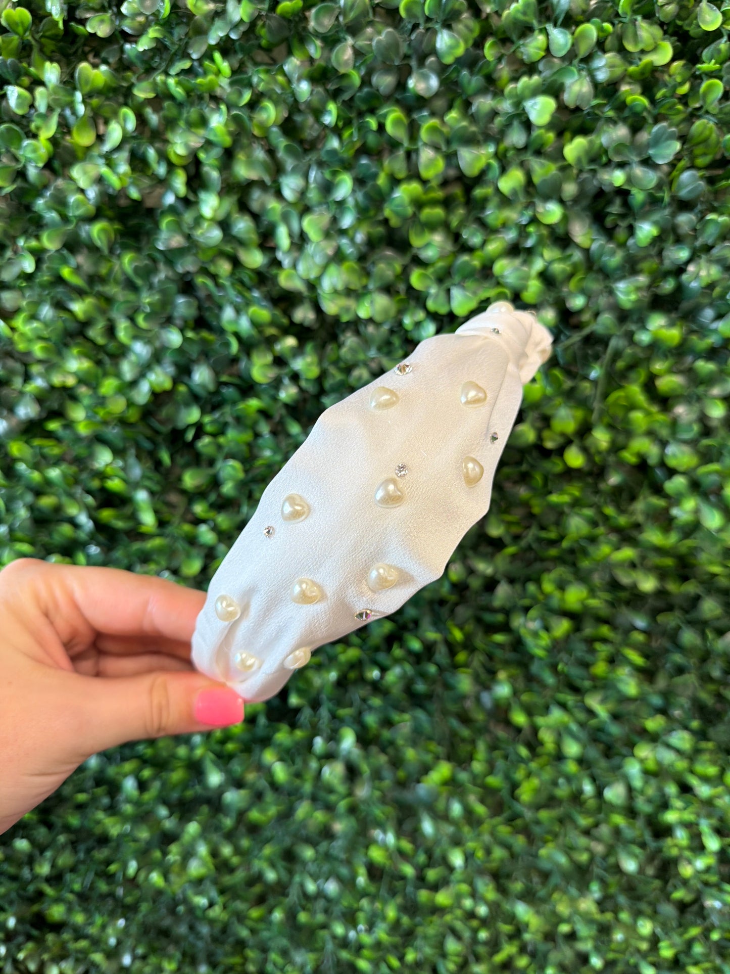 Heart Satin Knot Headbands