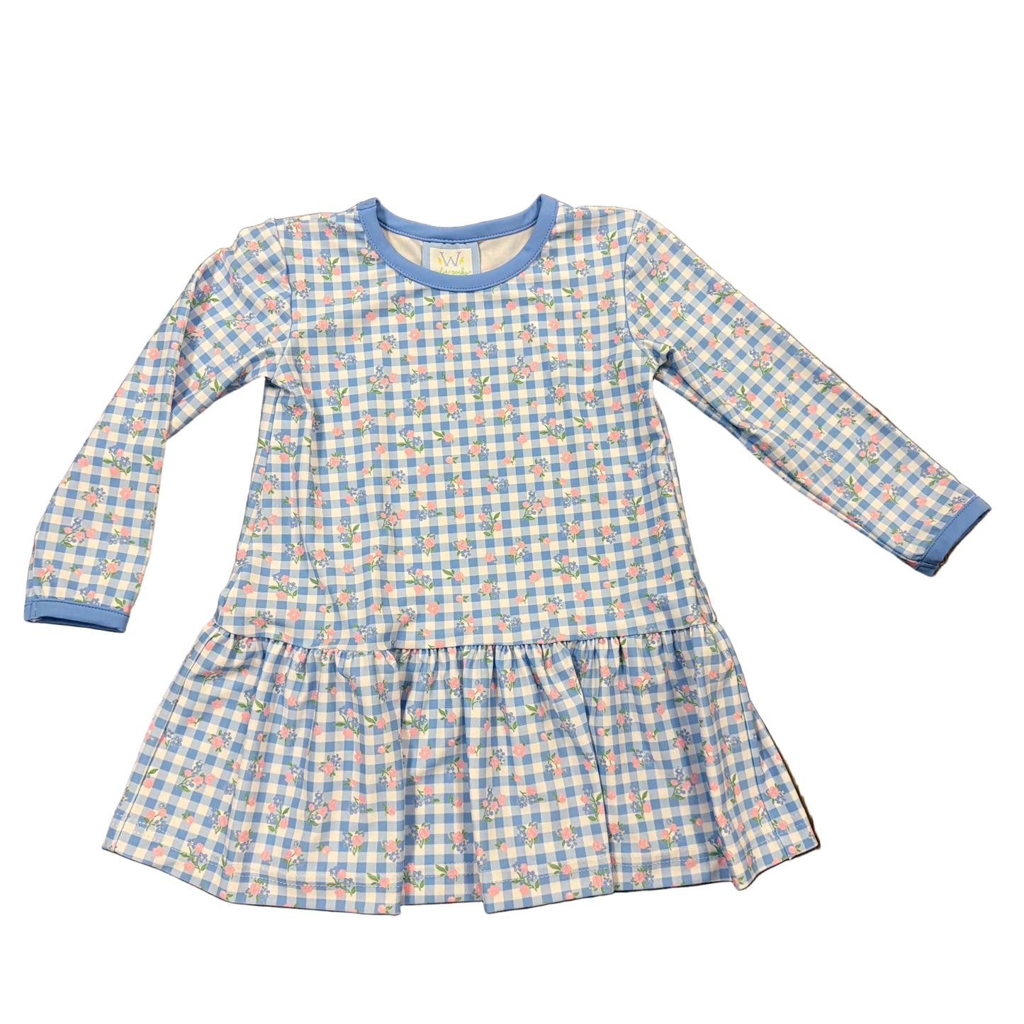 Checks & Flowers Dress