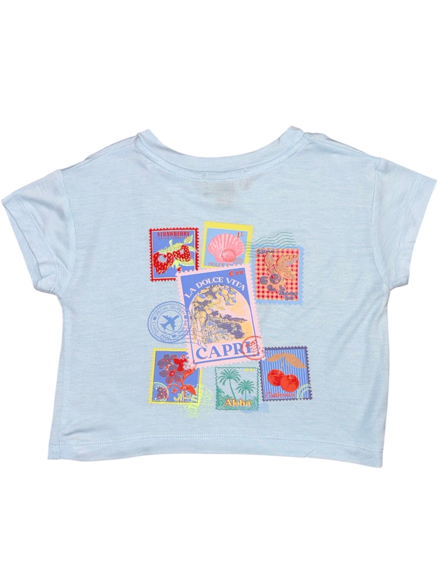 Blue Capri Graphic Tee