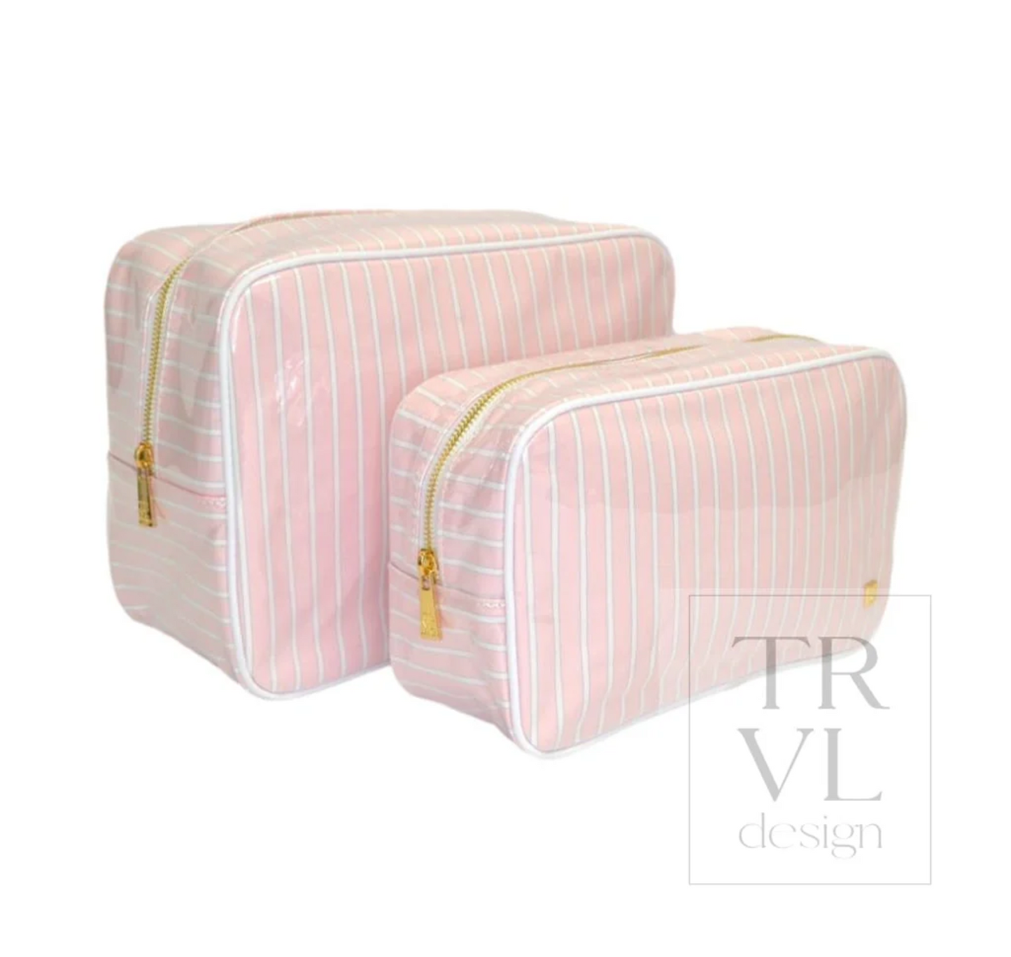Cosmetic Bag Glo Glam Stripe Set By TRVL