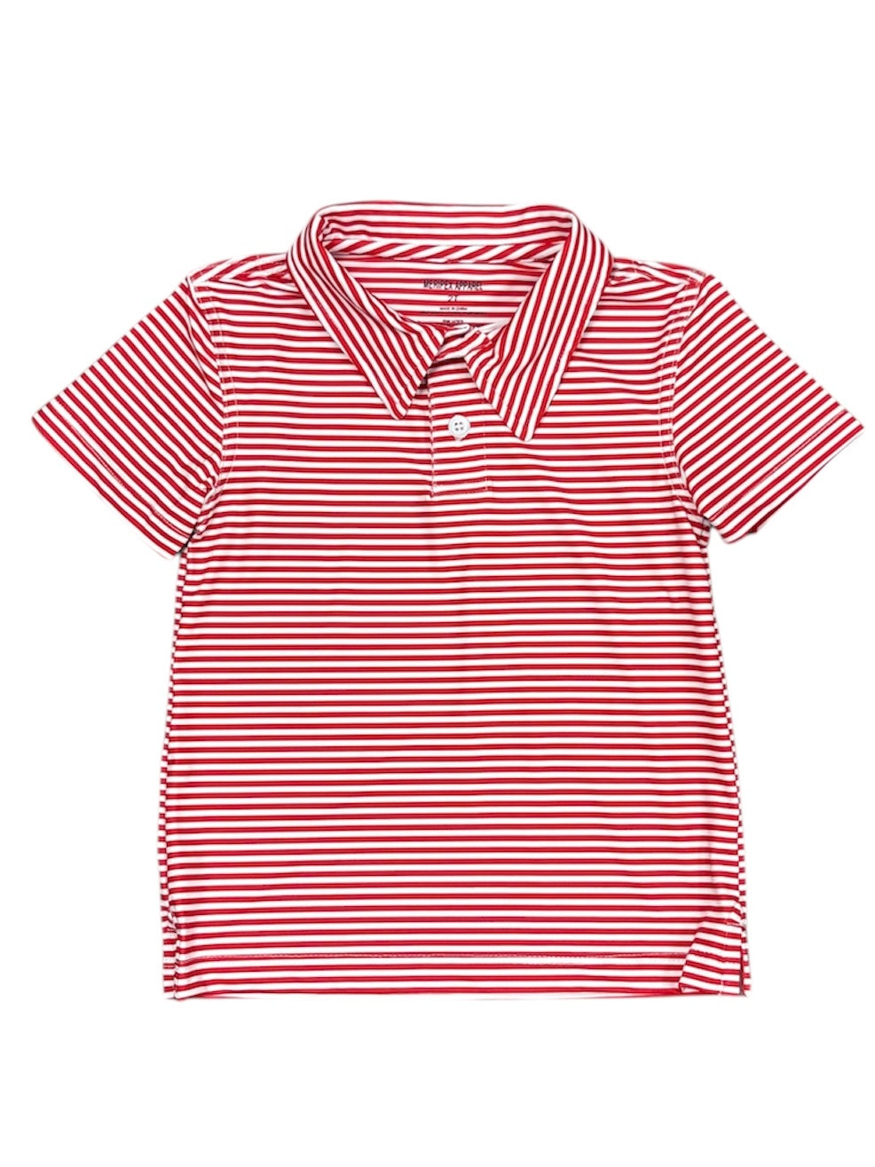 Red/White Stripe Polo
