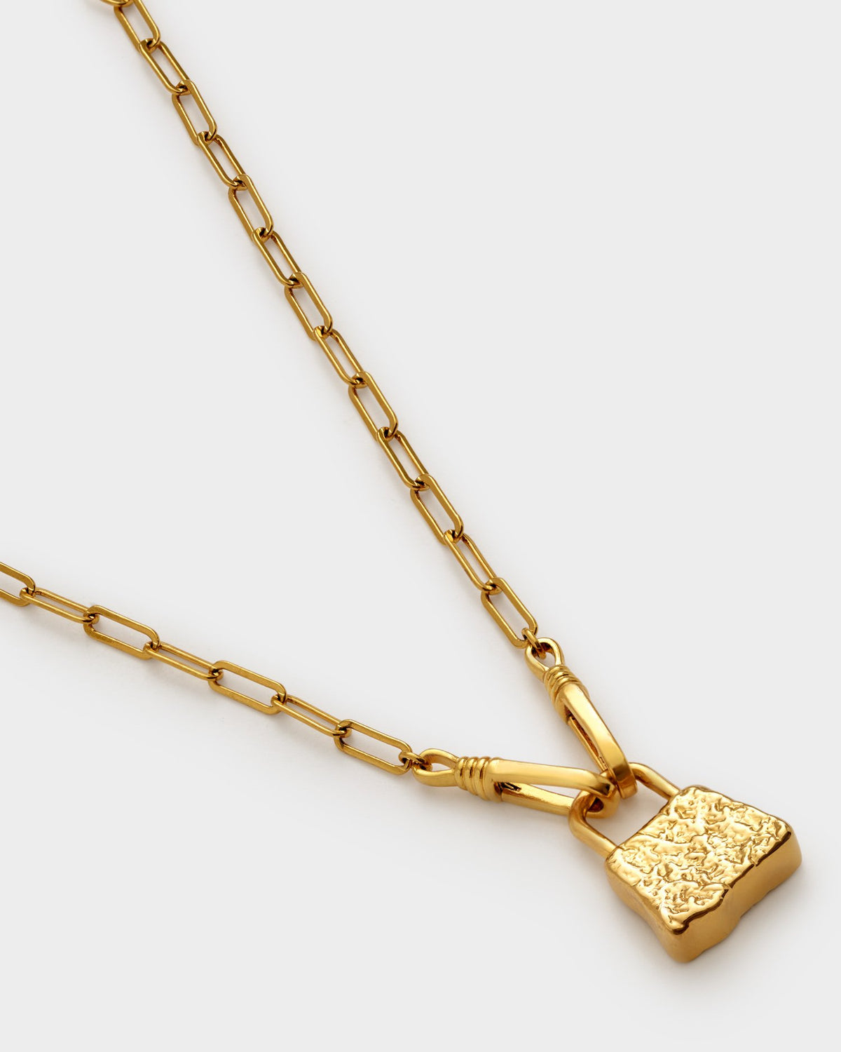 Luxe Lock Waterproof Gold Necklace