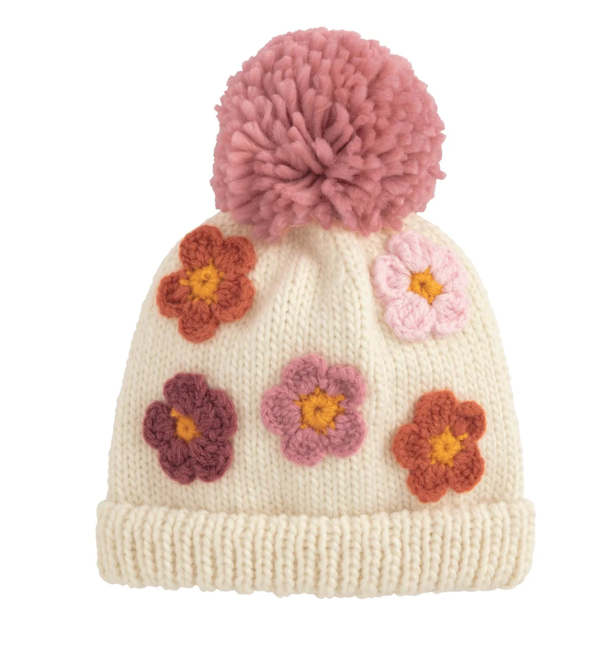 Flower Girl Chunky Knit Hat