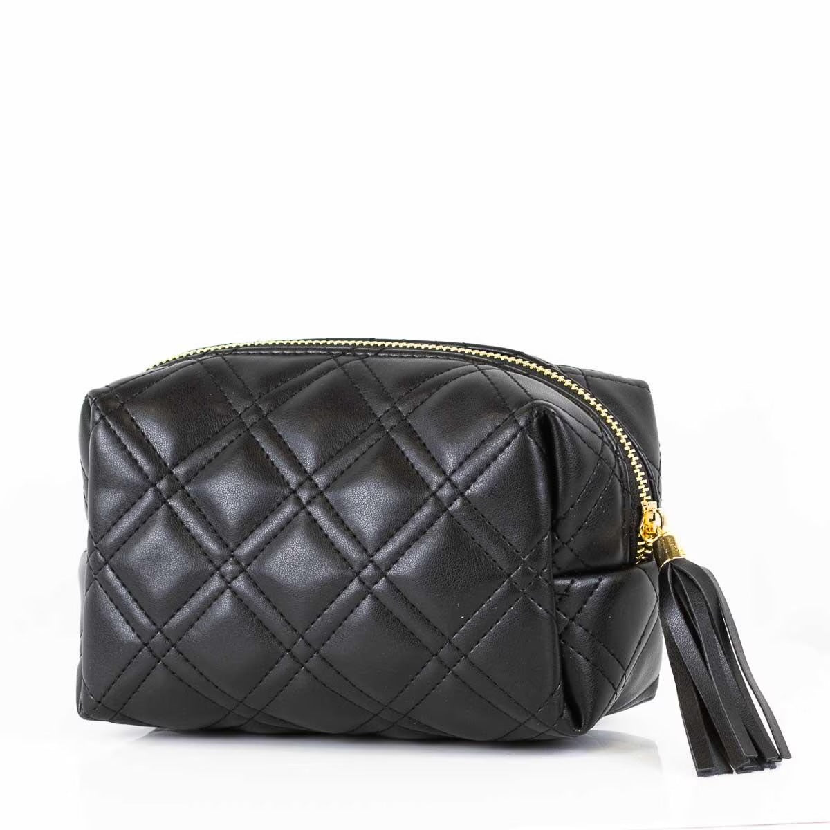 Brighton Quilted Cosmetic Case In Black