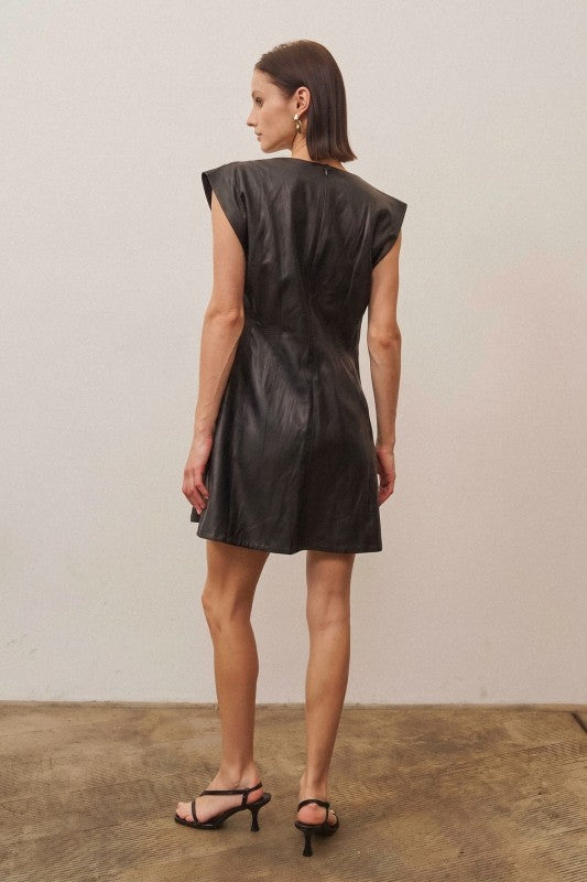 Leather Mini Dress