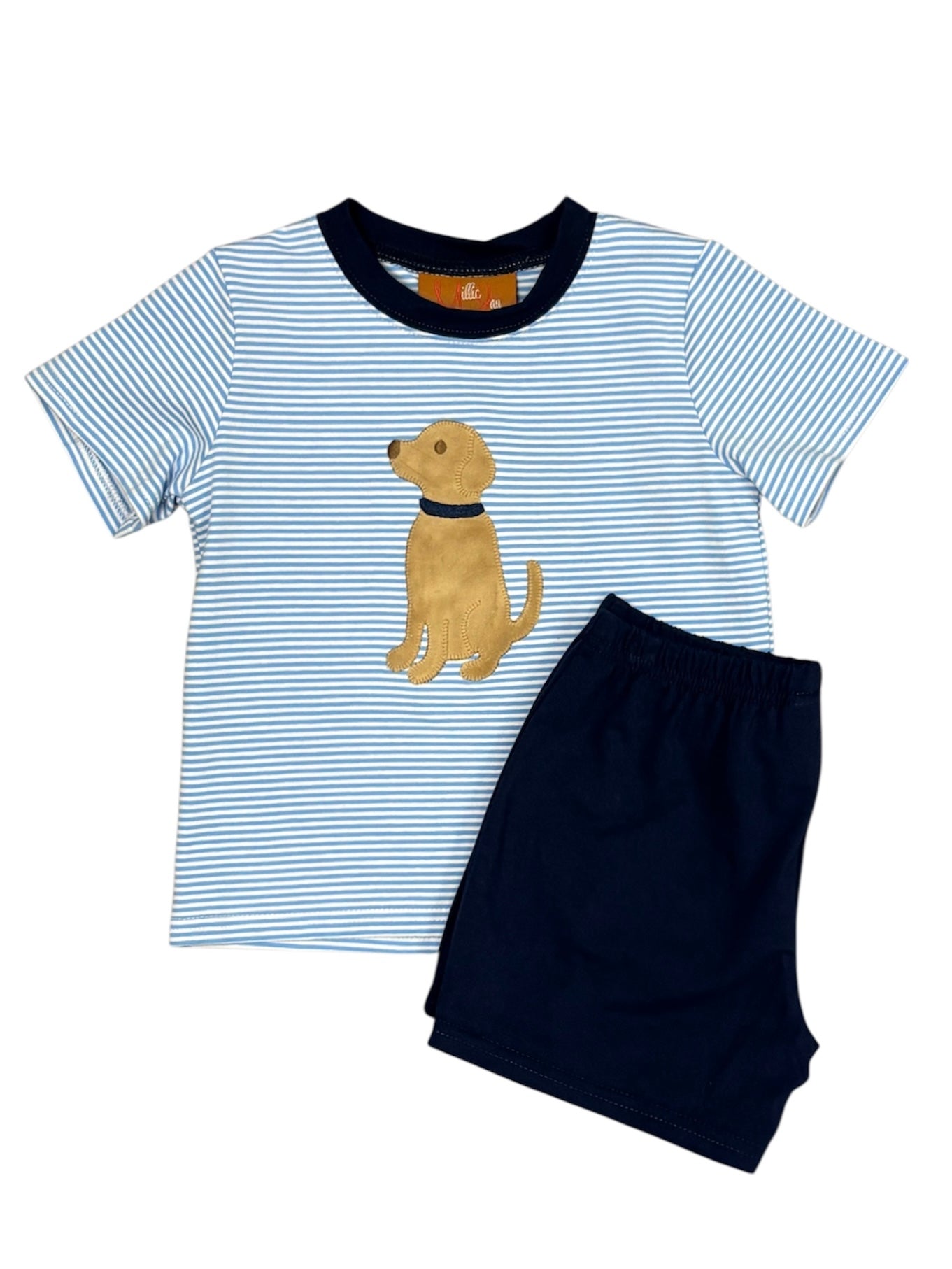 Puppy Appliqué Boys Short Set