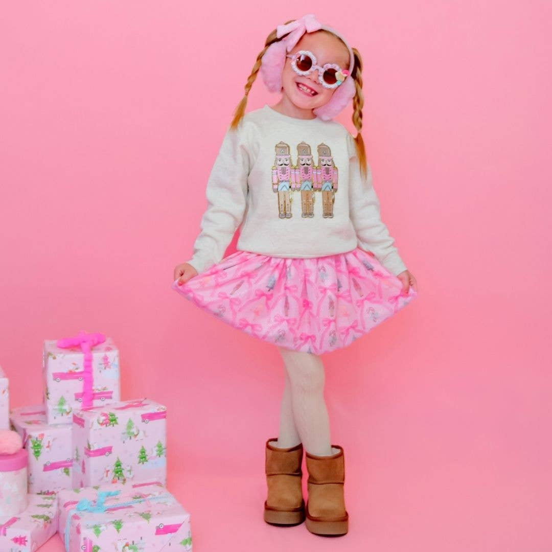 Pastel Nutcracker Patch Sweatshirt