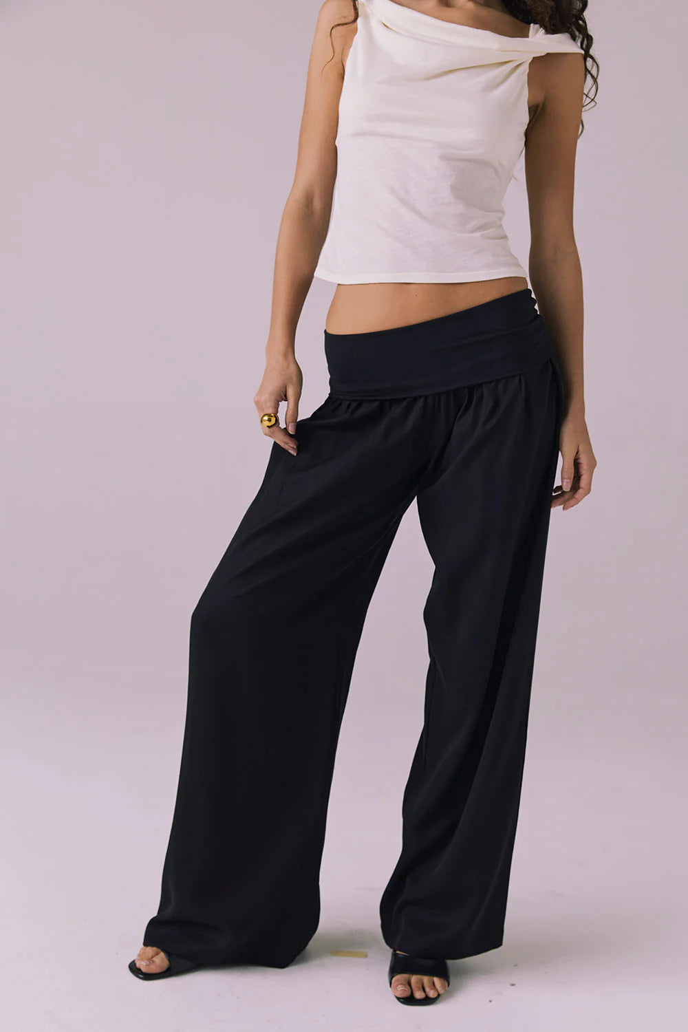 Didion Licorice Black Trousers