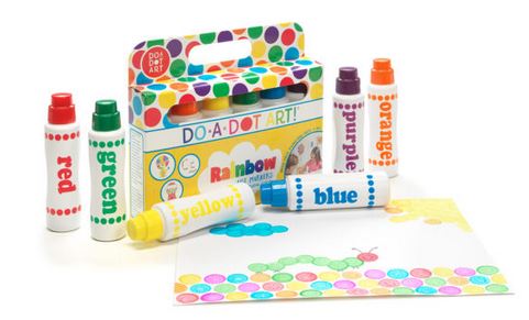 Dot Art Rainbow Markers 6 Pack