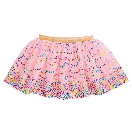 Rainbow Scattered Sequin Tutu