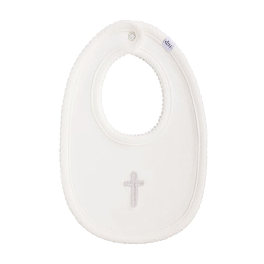 Ivory Chrochet Cross Bib