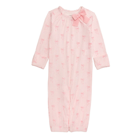Pink Gingham Bow Gown